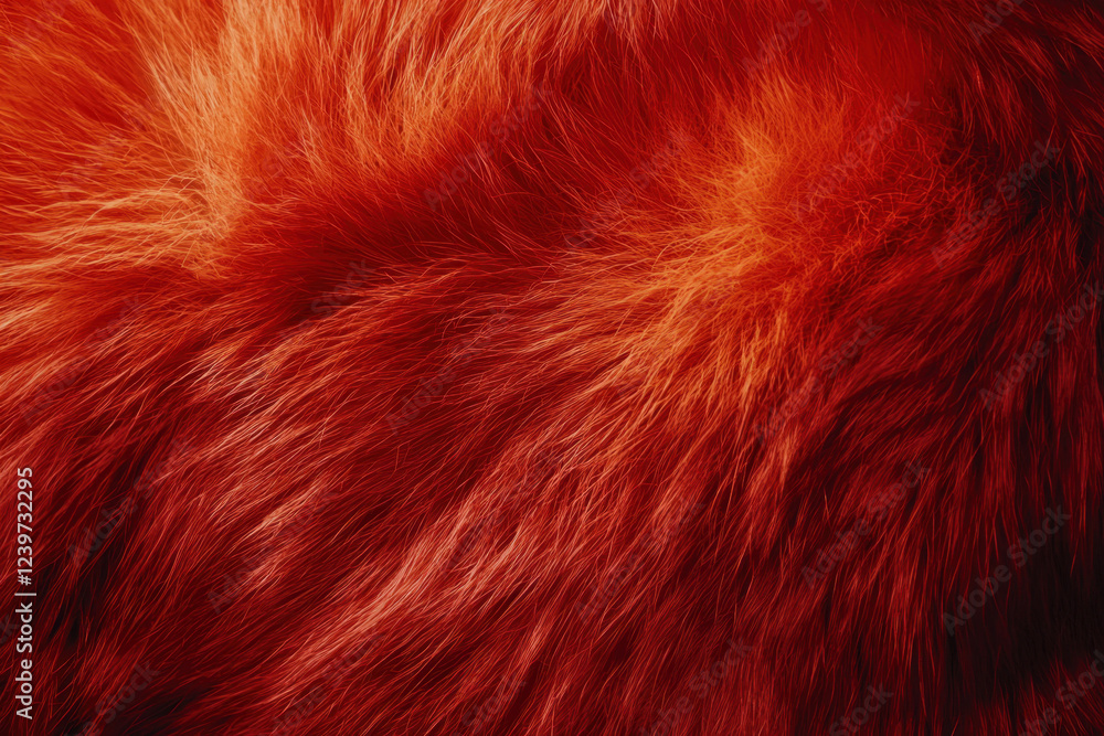 Fototapeta premium Detailed close-up of fiery red squirrel fur with a soft texture