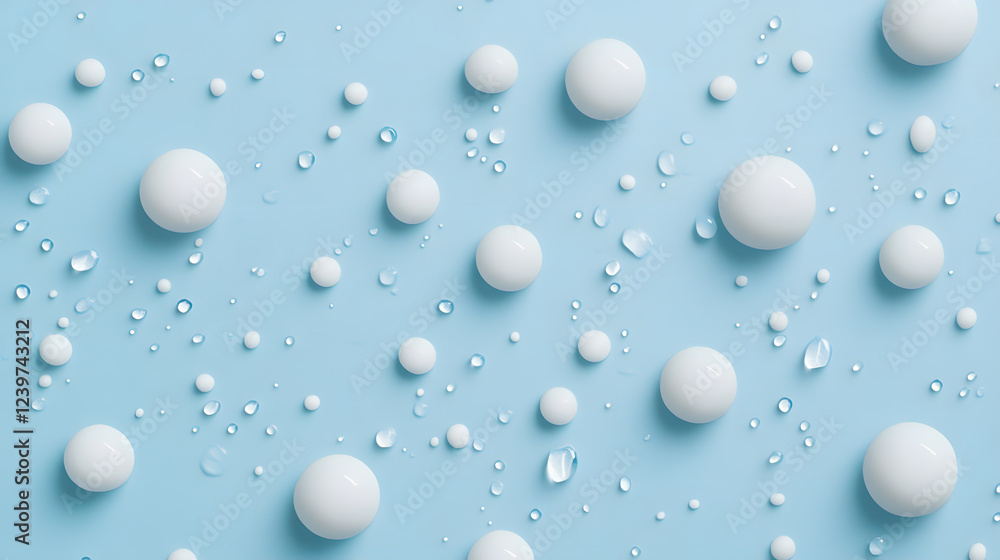 Soft water droplets on a smooth surface, enhancing the peaceful and refreshing feeling of nature. Soft water droplets on a smooth surface, enhancing the peaceful and refreshing feeling of nature.