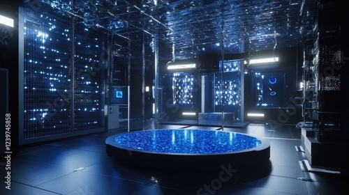 the setup highlights the tingedge technology involved in creating and testing new superconductive materials.