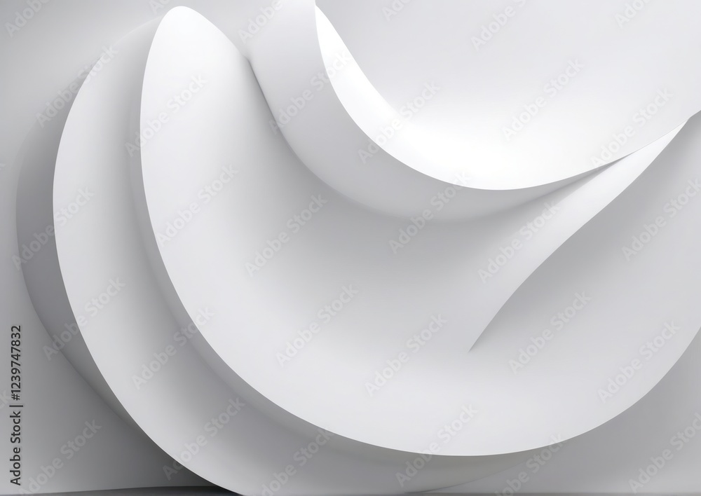 Obraz premium Elegant White Liquid 3d Background. For wedding invitations, special event announcements. For inviting ambiance in luxury hotels. For Greeting Cards 