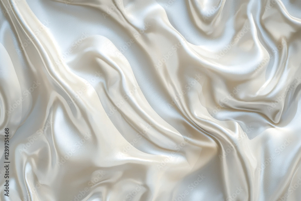 Obraz premium Elegant pearlescent silk fabric with natural soft folds and shine