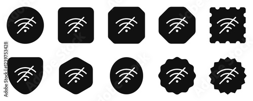 Editable vector no wifi access signal icon. Part of a big icon set family. Perfect for web and app interfaces, presentations, infographics, etc
