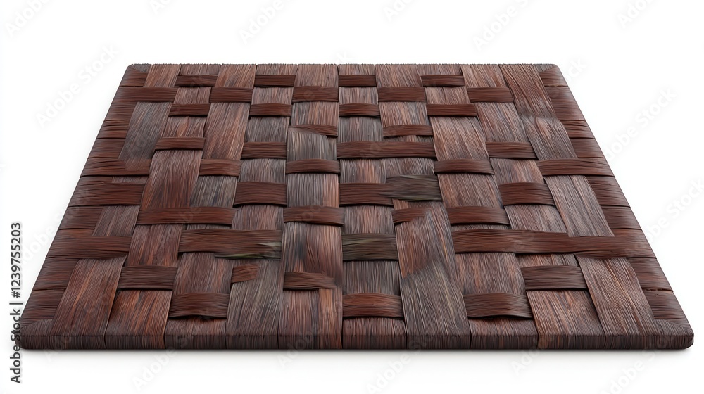 Dark Brown Woven Wood Texture Dark Brown Woven Wood Texture