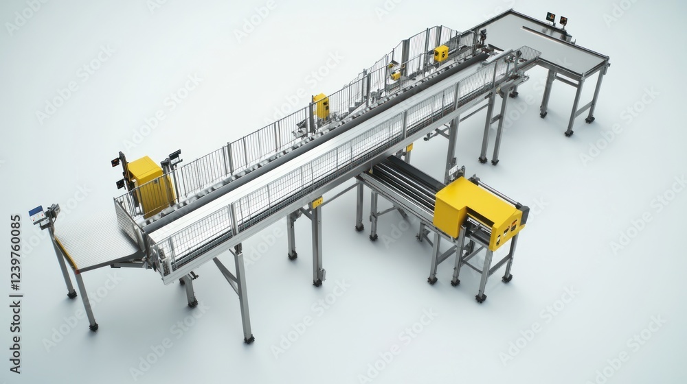 Automated Conveyor System for Industrial Production Line Automated Conveyor System for Industrial Production Line