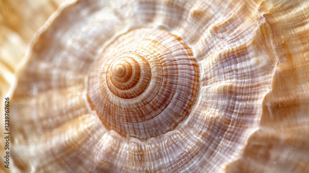 Seashell Spiral: A Close-Up View of Nature's Intricate Design Seashell Spiral: A Close-Up View of Nature's Intricate Design