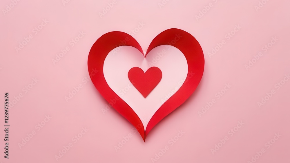 pink heart on a red background pink heart on a red background