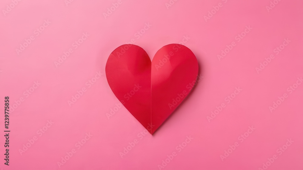 pink heart on a red background pink heart on a red background