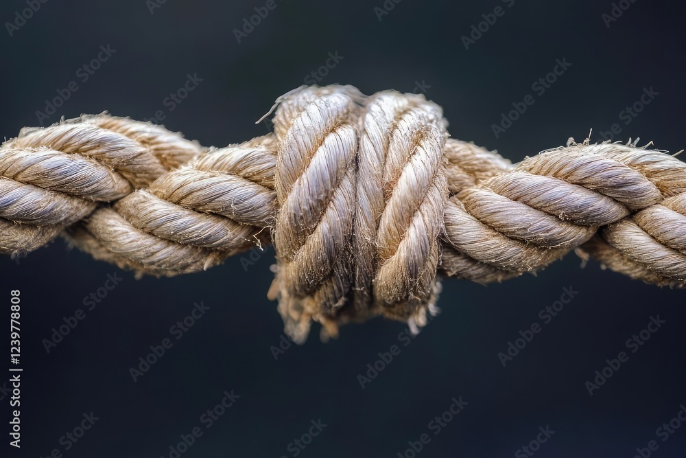 a weathered sailing rope fraying at breaking point dramatic tension macro detail a weathered sailing rope fraying at breaking point dramatic tension macro detail