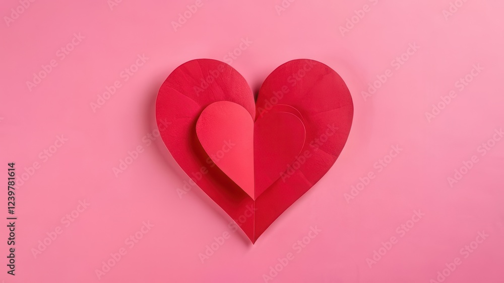pink heart on a red background pink heart on a red background