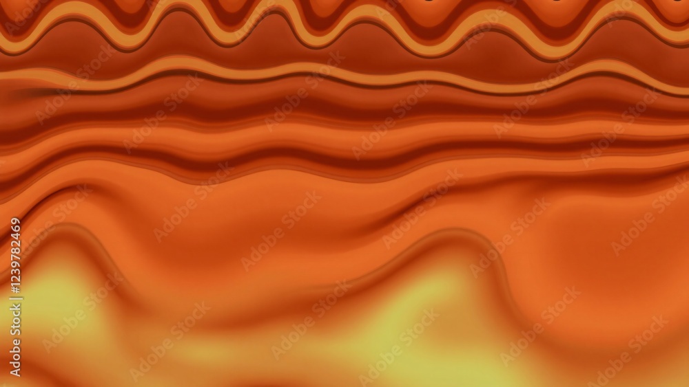 Fototapeta premium Abstract Orange and Brown Wavy Texture Background