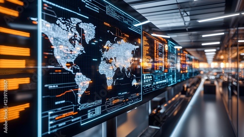 Advanced logistics center for digital shipping port operations