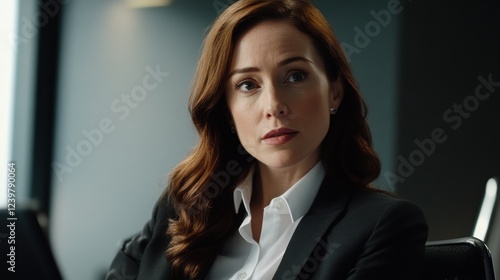 Wallpaper Mural Confident Businesswoman Portrait Serious Expression Torontodigital.ca