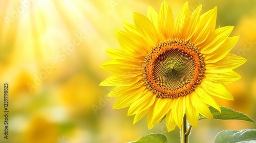 Vibrant Yellow Sunflower in Nature: A Symbol of Summer and Positivity