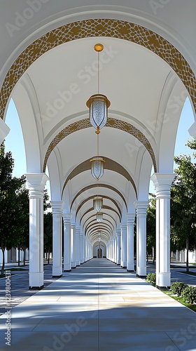 Wallpaper Mural Islamic mosque with detailed archways and patterns Torontodigital.ca