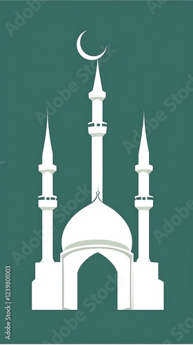 Wallpaper Mural Islamic mosque with a crescent and star atop Torontodigital.ca