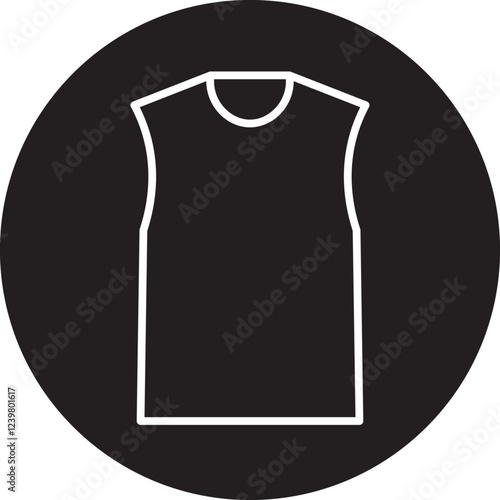 Sleeveless Vector Fashion Icon