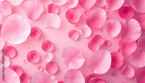 Rose Petal background, vector style. isolated with white shades