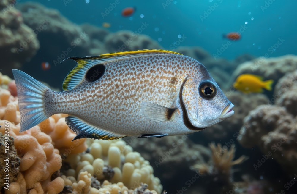 Obraz premium A beautifully patterned Sweetlips fish