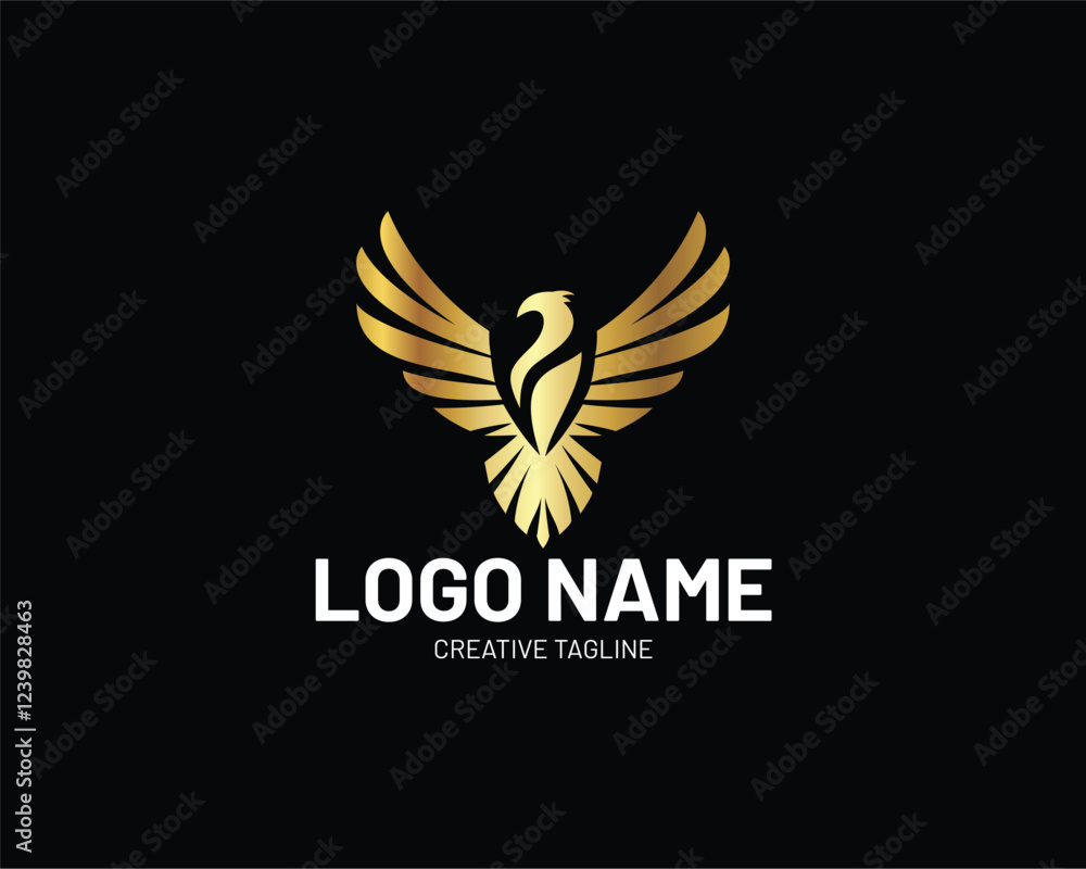 Obraz premium Phoenix bird illustration logo