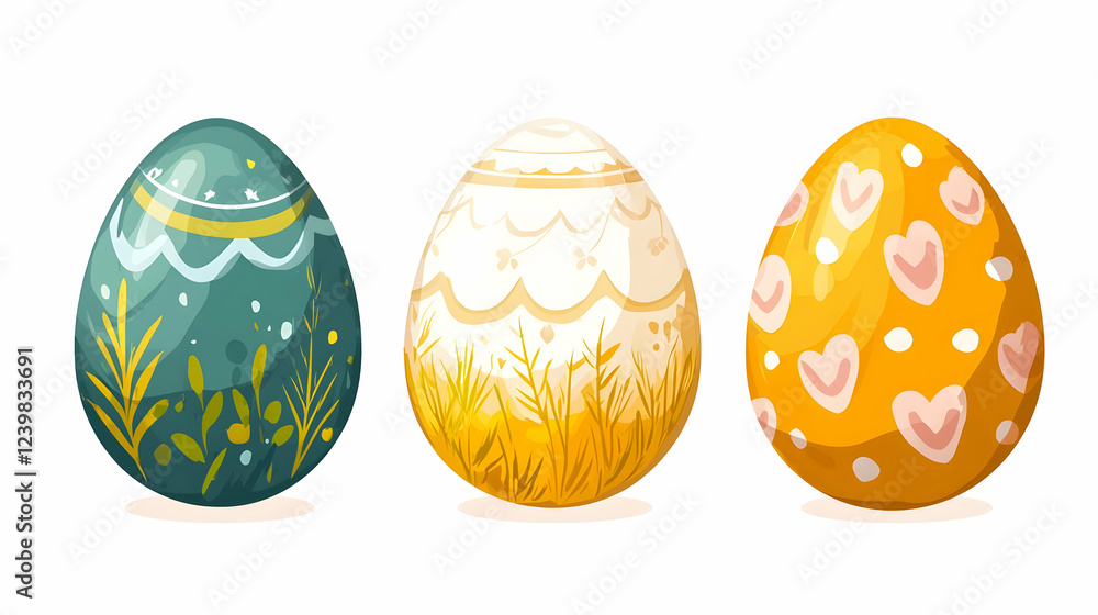 easter eggs vector illustration easter eggs vector illustration