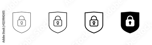 Security icon vector isolated on white background. protection icon. privacy. vpn