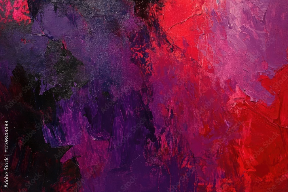 custom made wallpaper toronto digitaldramatic abstract expressionist painting with deep purples and crimson heavy impasto