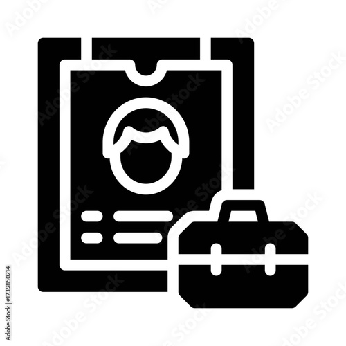 clipboard glyph icon