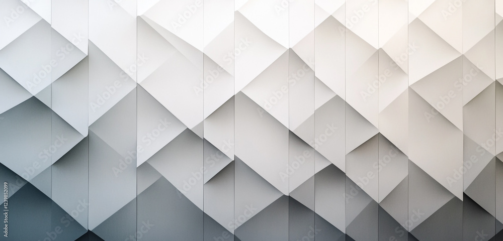 Fototapeta premium Stylish Abstract white geometric triangle modern minimalist seamless design 