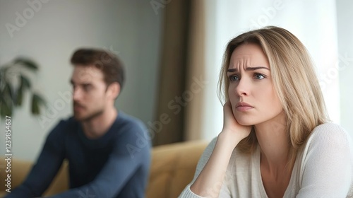 Serious Sad Woman Thinking Over Problems, Meeting Therapist, Struggling with Unmet Expectations and Family Finances, Facing Challenges of Pregnancy After 40
