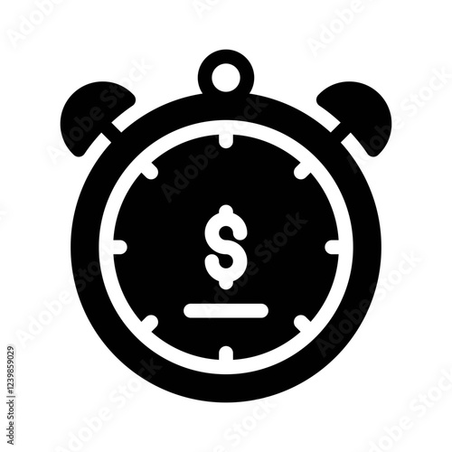 time glyph icon
