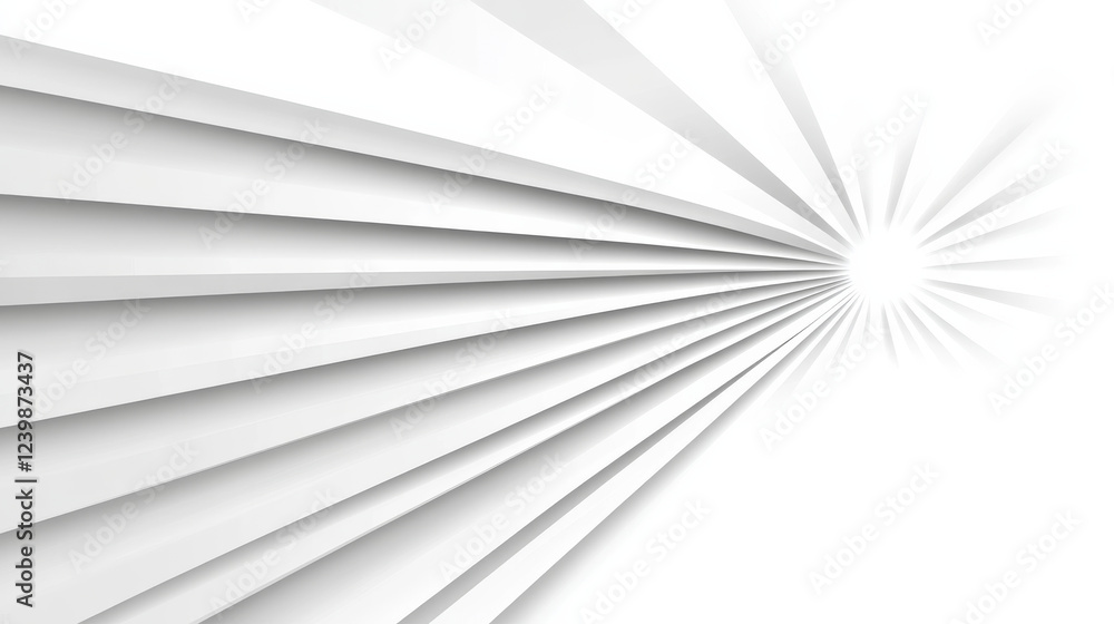 Obraz premium Abstract white background with radiating lines