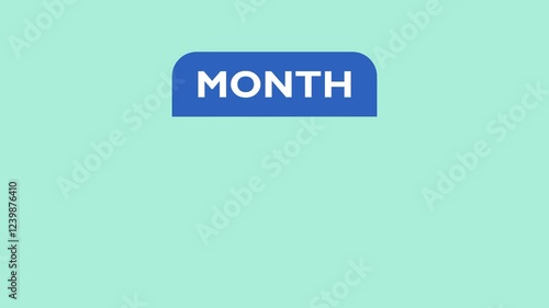 Calendar Icon – Monthly Planner Illustration – Time Management Graphic