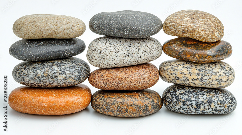 A collection of smooth pebbles arranged on a white background, symbolizing balance, simplicity, and natural harmony. Modern blurred empty space on the side offers room for creative captions.
A collection of smooth pebbles arranged on a white background, symbolizing balance, simplicity, and natural harmony. Modern blurred empty space on the side offers room for creative captions.