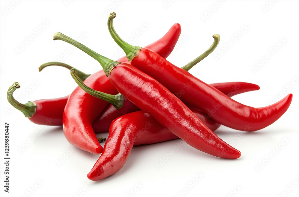 red hot chili pepper with white background red hot chili pepper with white background