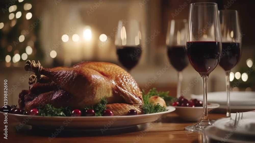 Roasted Turkey Dinner: A Festive Holiday Feast Roasted Turkey Dinner: A Festive Holiday Feast
