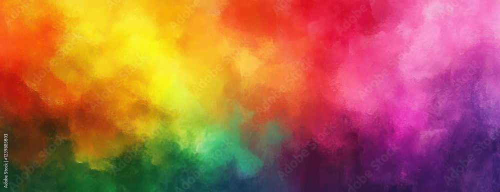 Vibrant Abstract Colorful Gradient Painting Soft Brushstroke Background Vibrant Abstract Colorful Gradient Painting Soft Brushstroke Background