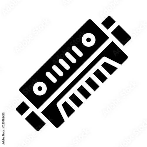 harmonica glyph icon