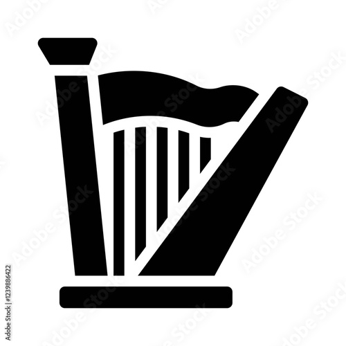 harp glyph icon