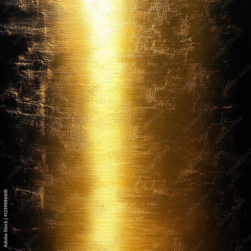 Obraz premium Hyper-Realistic Polished Gold Texture with Intricate Light Reflections and Dramatic Shadows