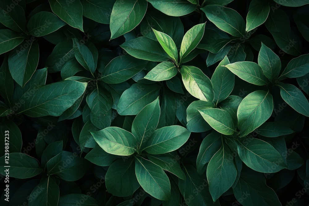 Close-up of Lush Green Leaves Textures Abstract Nature Background Tropical Foliage Close-up of Lush Green Leaves Textures Abstract Nature Background Tropical Foliage