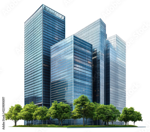 PNG Group of buildings architecture skyscraper modern.