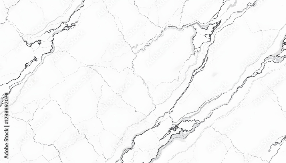 Fototapeta premium Panorama of Abstract white marble texture and background seamless for design, hyperrealism. isolated with white shades
