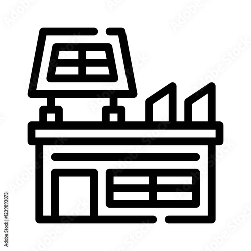 smart grid line icon