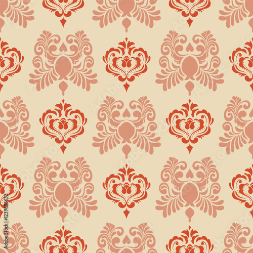 Luxury Damask Pattern – Elegant Ornate Design for High-End Interiors & Fashion Indulge in timeless sophistication with this exquisite damask pattern, meticulously crafts