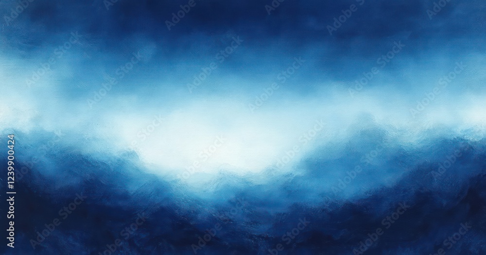 Fototapeta premium Watercolor Abstract Background in Blue and Green with Fluid Texture and Smooth Brush Strokes