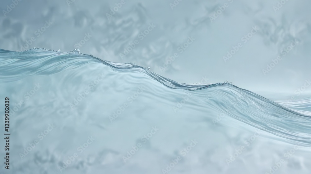 Obraz premium Serene Aquatic Undulation A Study in Fluid Dynamics and Subtle Textural Variations