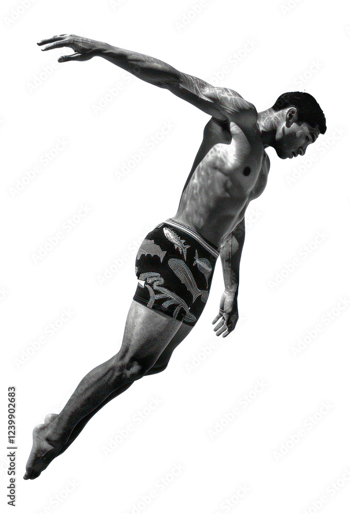 PNG Man swim collage cutouts swimming white back. PNG Man swim collage cutouts swimming white back.