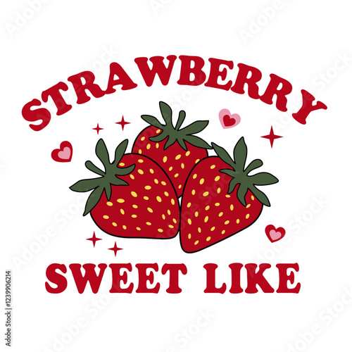 Strawberry Vector design for t shirt