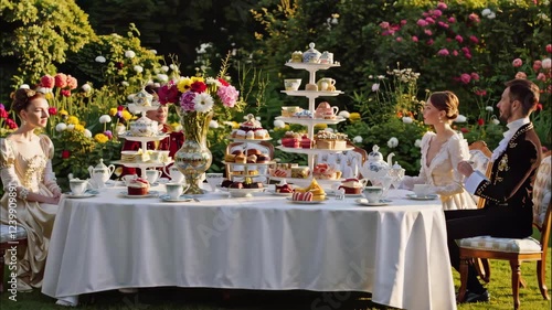 Aristocratic Garden Tea Party