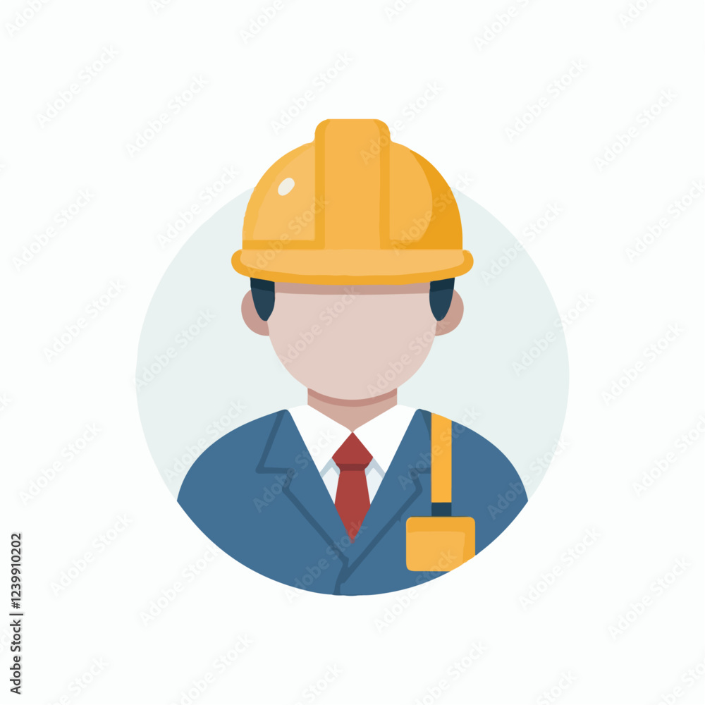 vector illustration of a building profession foreman vector illustration of a building profession foreman